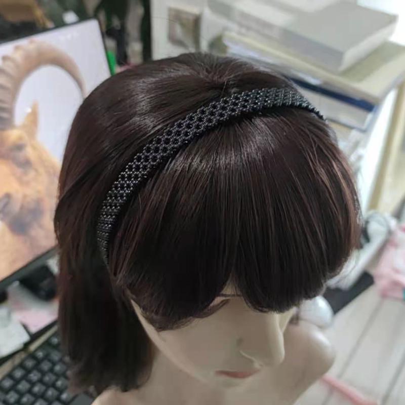 Women's Non-slip Black Headband with Teeth for Face Washing & Facial Masks