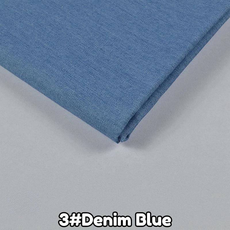 145x45/180cm Weicher Dünner Baumwoll-Denimstoff Für die Herstellung von Kleidern, Jacken, Hosen, Handgefertigte DIY-Nähstoffe TJ4512