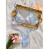 Autumn New French Sweet Printed Embroidery Gauze Perspective Comfortable Gathering Fun Suit.
