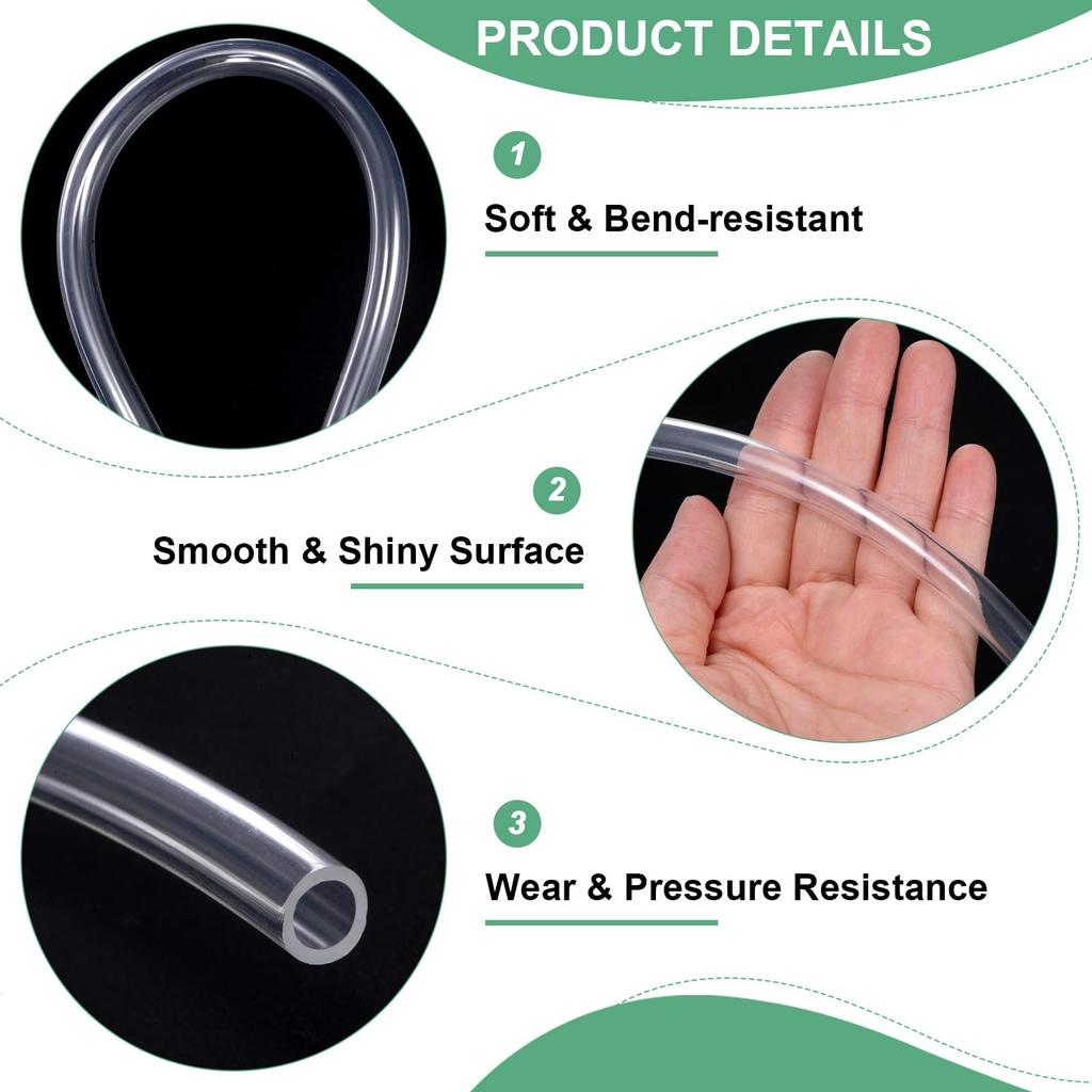 M METERXITY Schlauch Vergaser Kraftstoffentlüftungsschlauch 7mm (0,28") ID 10mm (0,39") AD 1m