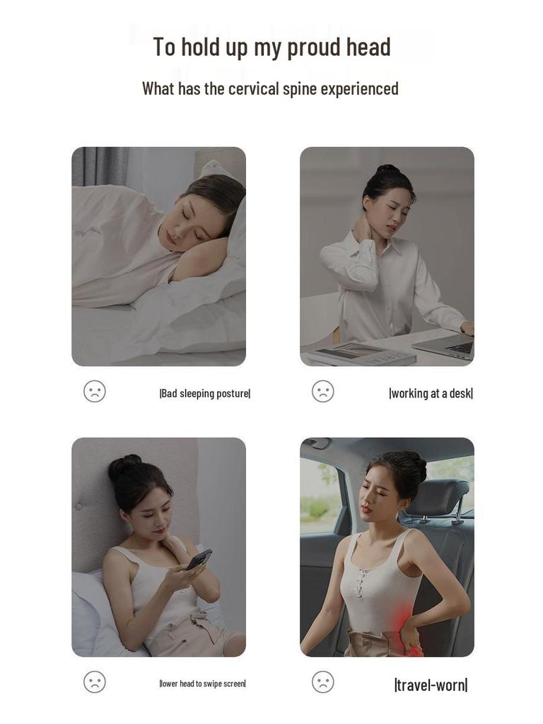 Inflatable Travel Pillow - U-shaped, Foldable Neck Support for Airplane, Car, Office & Outdoors