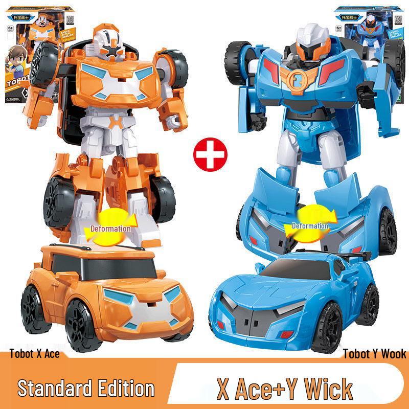 

Трансформирующийся робот-воин Tobot Brothers X Ace Boy Car Wook V King Kong Игрушка