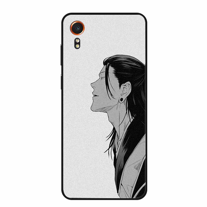 For Samsung Galaxy Xcover 7 Case Fashion Flowers Black Silicone Soft Back Cover For Samsung Galaxy Xcover7 Phone Case Coque Capa