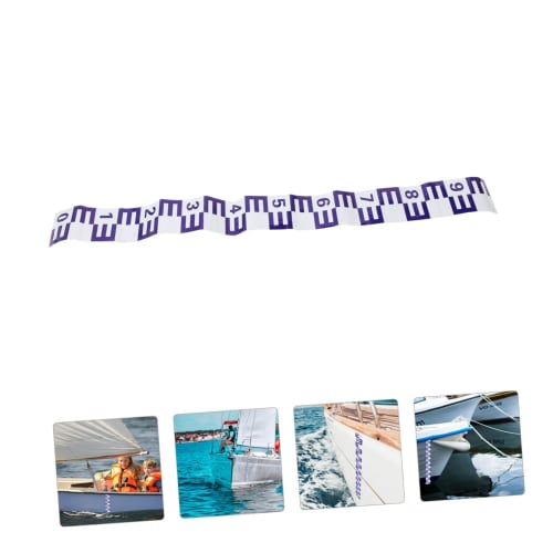 LEDMOMO 2-Piece Water Level Gauge, Self-Adhesive, Water Level Measuring Tool for Pools and Ponds, Reflective Scale Design, Convenient Water Level Mark