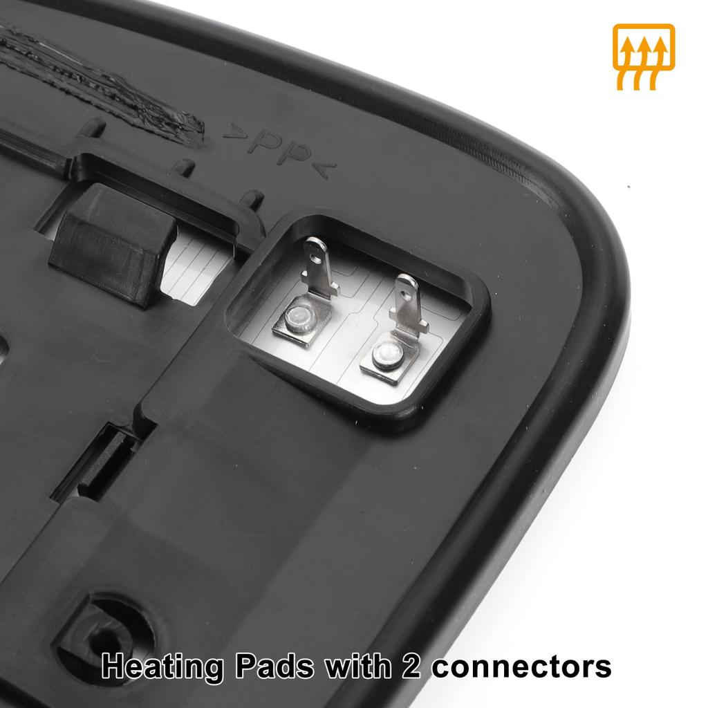 X AUTOHAUX Toyota Right Rear Passenger Side Mirror Glass Replacement W / White Glass