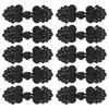 6/10pcs Chinese Knots Frog Buttons Closure Sewing Buttons Fasteners with Beads for DIY Sewing Coats Cloak Bridal Costume Outfit