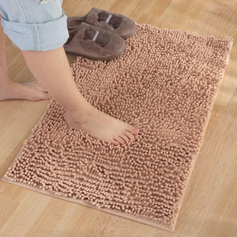 Chenille Floor Mat Bathroom Entrance Mat Bathroom Water Absorption Non-Slip Floor Mat Bedroom Carpet Kitchen Door Mat