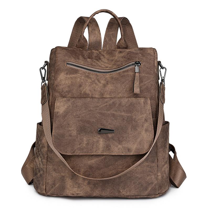 Bag Women's Large Capacity Women's Backpack Retro Simple Casual Fashion Multi-purpose Shoulder Bag