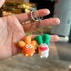 Cute Sausage Mouth Cartoon Vegetable Doll Keychain Accessories Blind Box Accessories Couple Bag Pendant