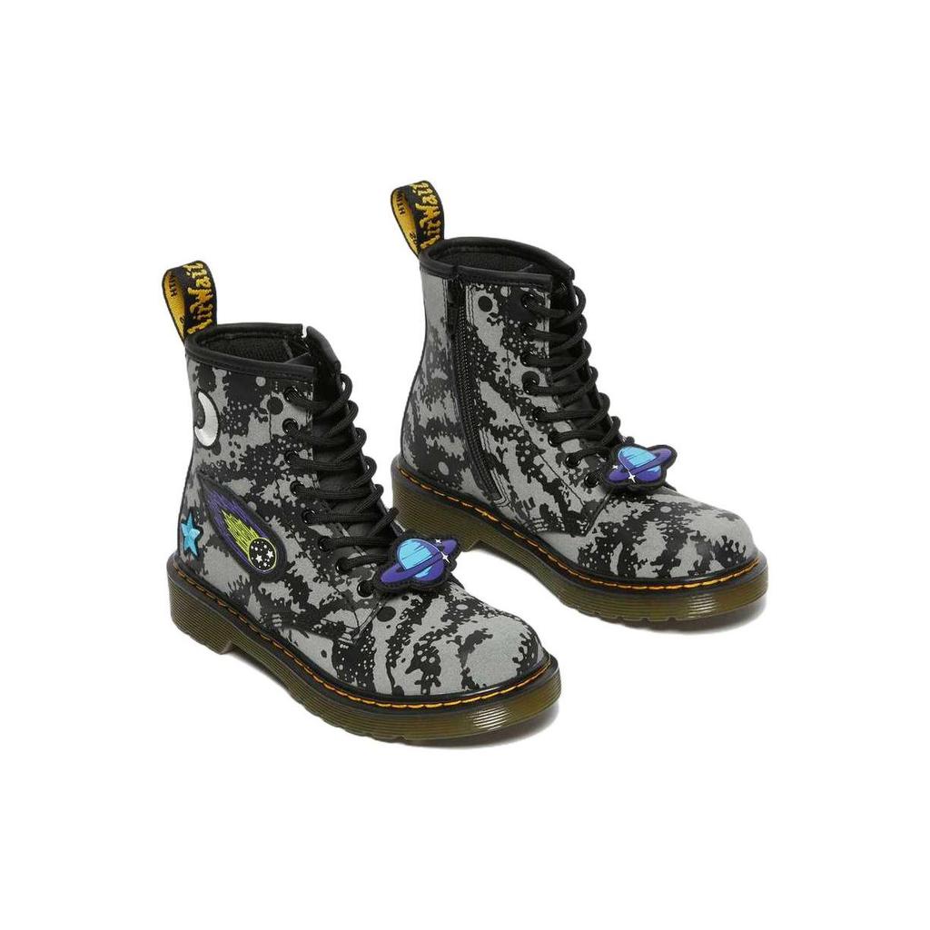 Dr. Martens 1460 Leather Fashion Comfortable Boots Kids Boots Black Gray 27889057