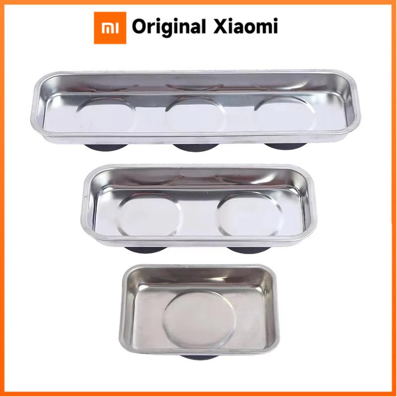 Xiaomi Round Square Magnetic Bowl, Stainless Steel Parts Tray, Durable, Holds Screws Nuts Bolts, Easy Access, Prevents Loss, Workshop