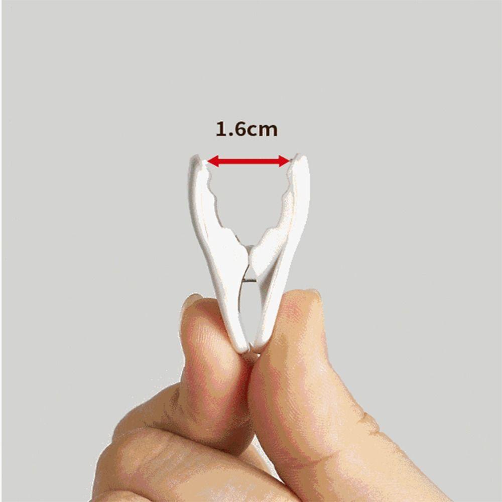 6 Pcs Non Slip Snack Bag Clip White Plastic Clips Easy To Use Plastic Hangers  Sticky Note