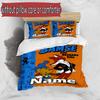 3pcs Duvet Cover Set (1*Duvet Cover + 2*Pillowcase, Without Core), Custom Name Bamse Pattern Bedding Set, Home Bedroom Decor Gift