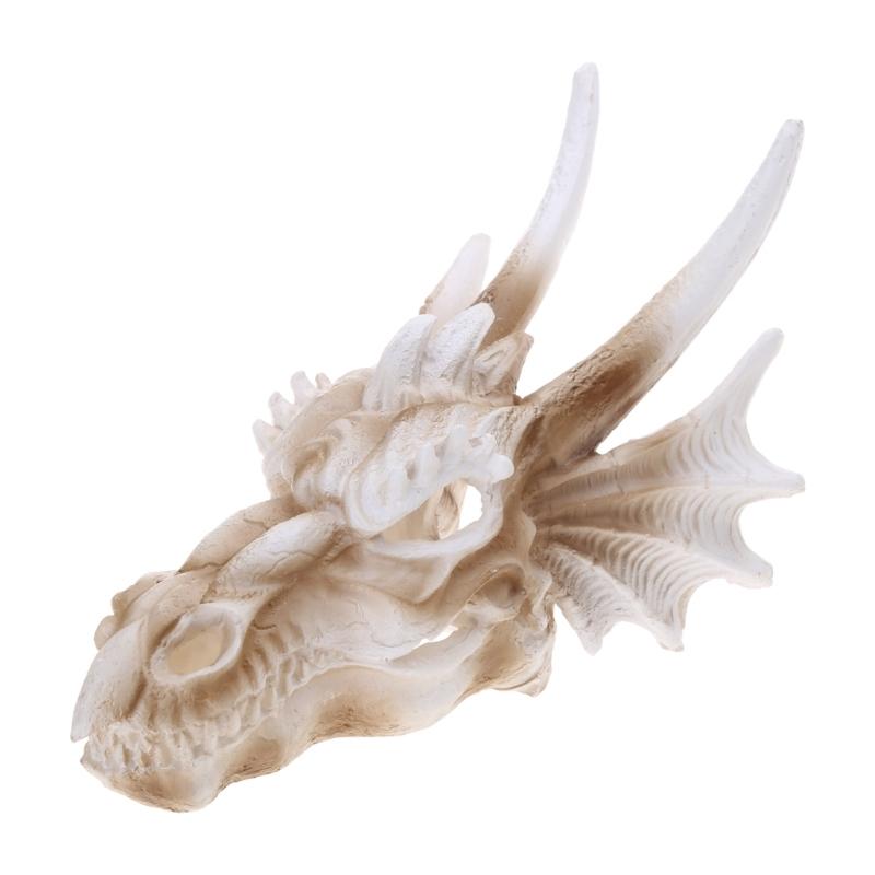 Aquariums Decorations Dinosaur Skull Fishtanks Landscape Cave Hideaway House for Aquatic Fish Shrimp Safe Landscaping