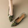 Women's Fashion Slim Heel Shoes Spring New Pointed Head Shallow Mouth Metal Buckle Anti-slip Wear-resistant High Heels