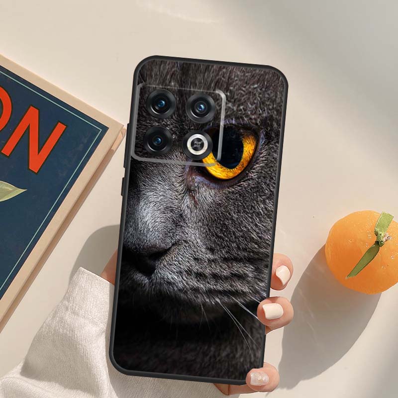 Beautiful Grey British Shorthair Cat Case For OnePlus Nord 5 CE 2 3 4 Lite N20 N30 OnePlus 15 13 12 11 13T 10T 10R 12R 13R Cover