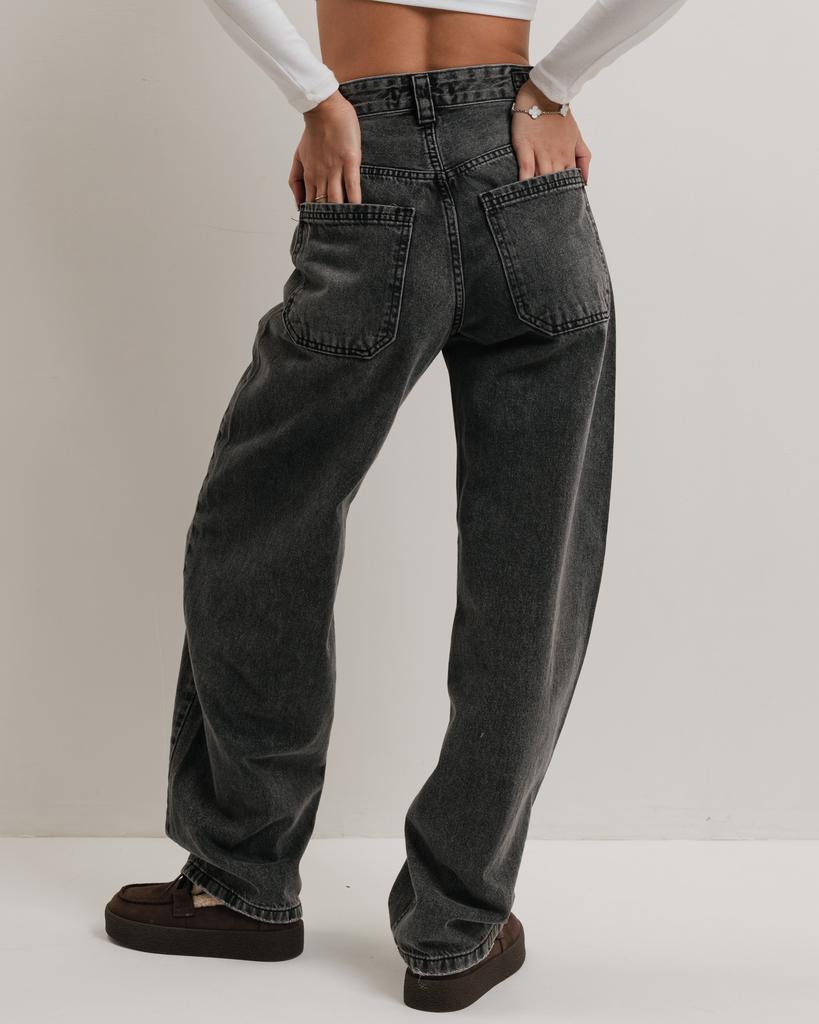 Damenjeans It's Basic 3224 34 grau