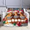 Festive Chicks Singing with Music Pattern Blanket Flannel Material Soft Warm for All Seasons Home Outdoor Camping Picnics RV