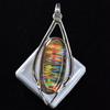 Natural Opal Pendant 925 Sterling Silver Certifeid 32 ct Oval Gems October Birthday Birthstone