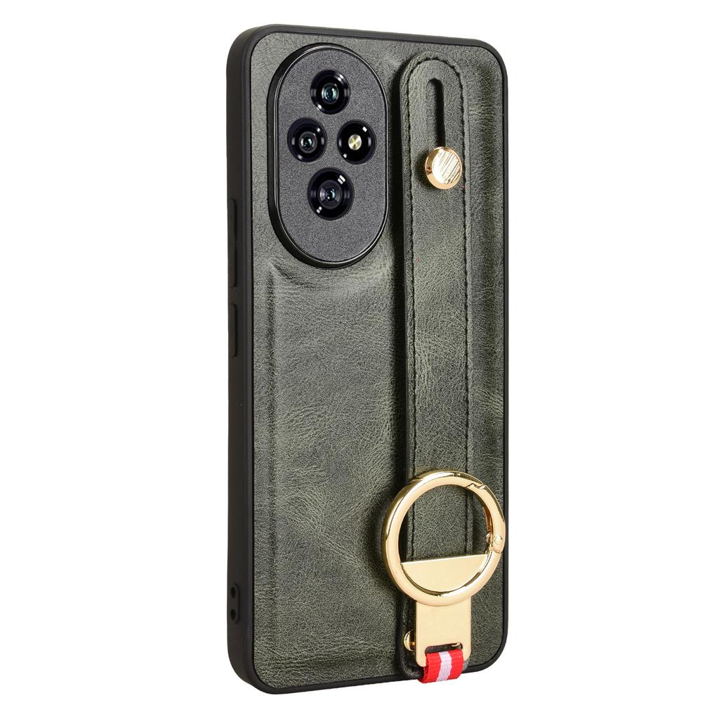 For Honor 200 Pro 5G Case Bottle Opener Wristband Kickstand Leather Back Cover