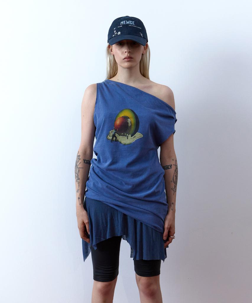 Nyuje Melting Fruit Dress (Pigment Blue)