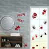 Halloween Decorations Blood Prints Wall Stickers Blood Footprints Ghost Axe Props Easter Stickers Window Stickers