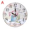 30cm Evropské Retro Kreativní Nástěnné Hodiny Obývací Pokoj Bar Hodiny Dřevěné Nástěnné Hodiny