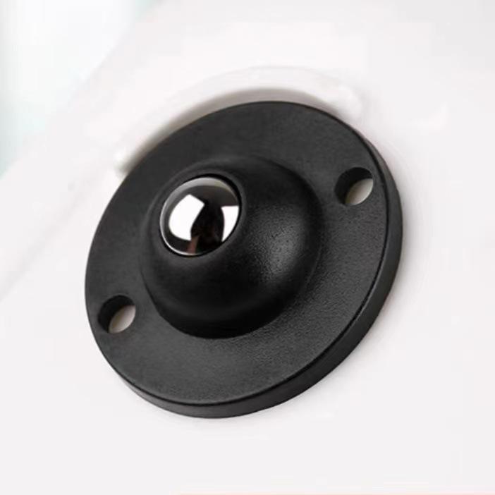 1/4 Piezas Rueda Universal Rodillo Polea Base Rueda Giratoria Se Puede Pegar con Bola Rueda Universal Silenciosa Rueda Pequeña Rueda Motriz