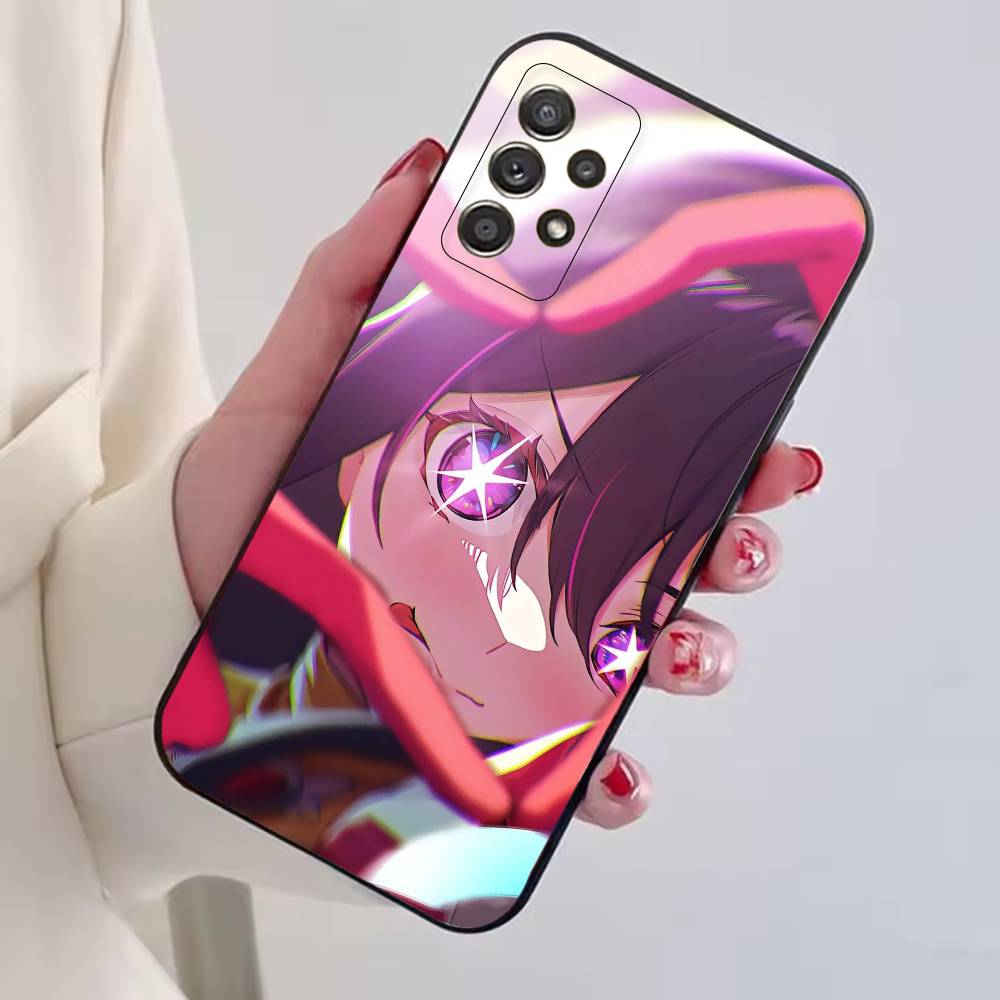 O-Oshi No Ko Anime Ai Hoshino Phone Case Black Silicone Soft For Samsung S25,S24,S21,S22,S23,S30,Ultra,S20,Plus,Fe,Lite