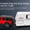 1/32 масштаб Jeep Wrangler прицеп, модель автомобиля из сплава, литой под давлением автомобиль, звуковой свет, коллекция для любителей автомобилей, детский подарок на день рождения, металлические игрушки для мальчиков