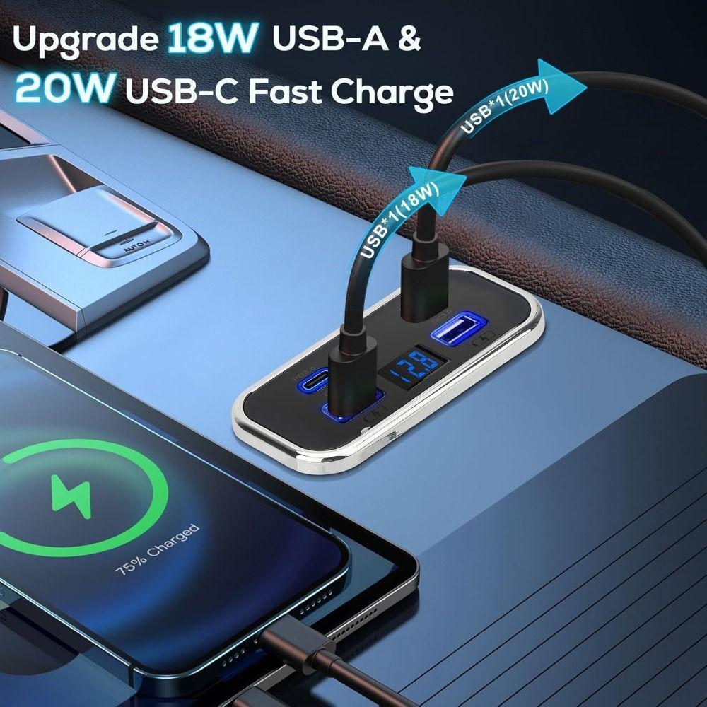 Fast Charging USB C Charger Multi-Port Charge Socket Professional RV USB Outlet  Camping
