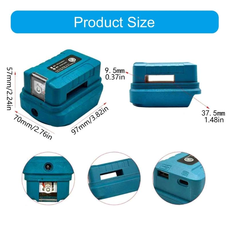 Portable Power Tool Upgrades Converter For Selected 18V Battery To Add LED Light Efficiency Power Tool Parts