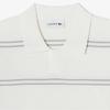 Lacoste Men's Open Collar Pin Stripe Short Sleeve Sweater Polo Shirt PH396E-56GXFJ