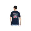 Timberland Back Print Casual Breathable Short Sleeve T-Shirt Men Tops Dark-Blue A2DVC-451
