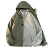 3-in-1 Jacket Men's High-end Sense Spring and Autumn American Ruffian Handsome Waterproof and Windproof Function Outdoor Loose Jacket