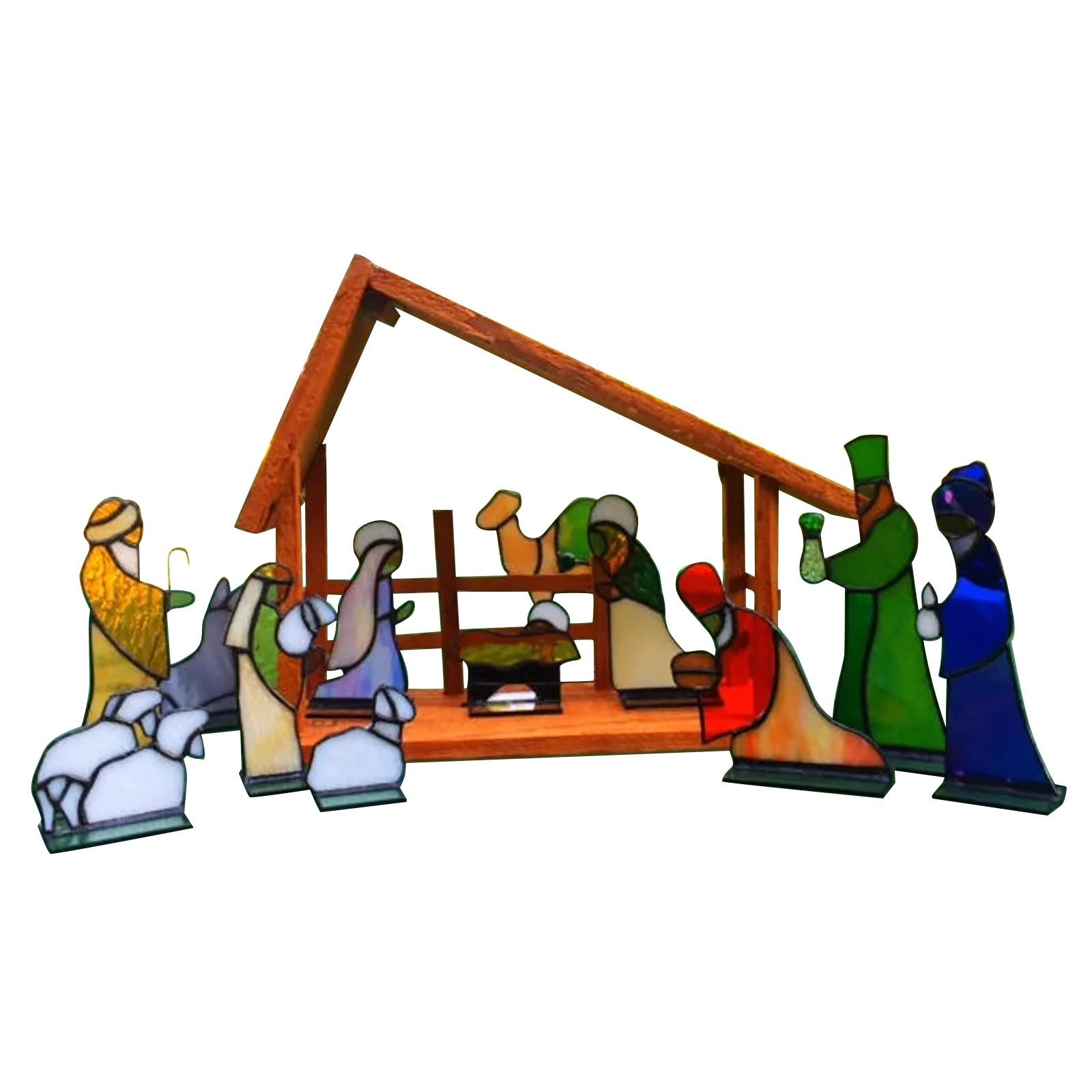 

Витражный Рождественский набор, Витражный Рождественский вертеп, Витражные ясли, Витражный Рождественский набор Идея рождественского подарка