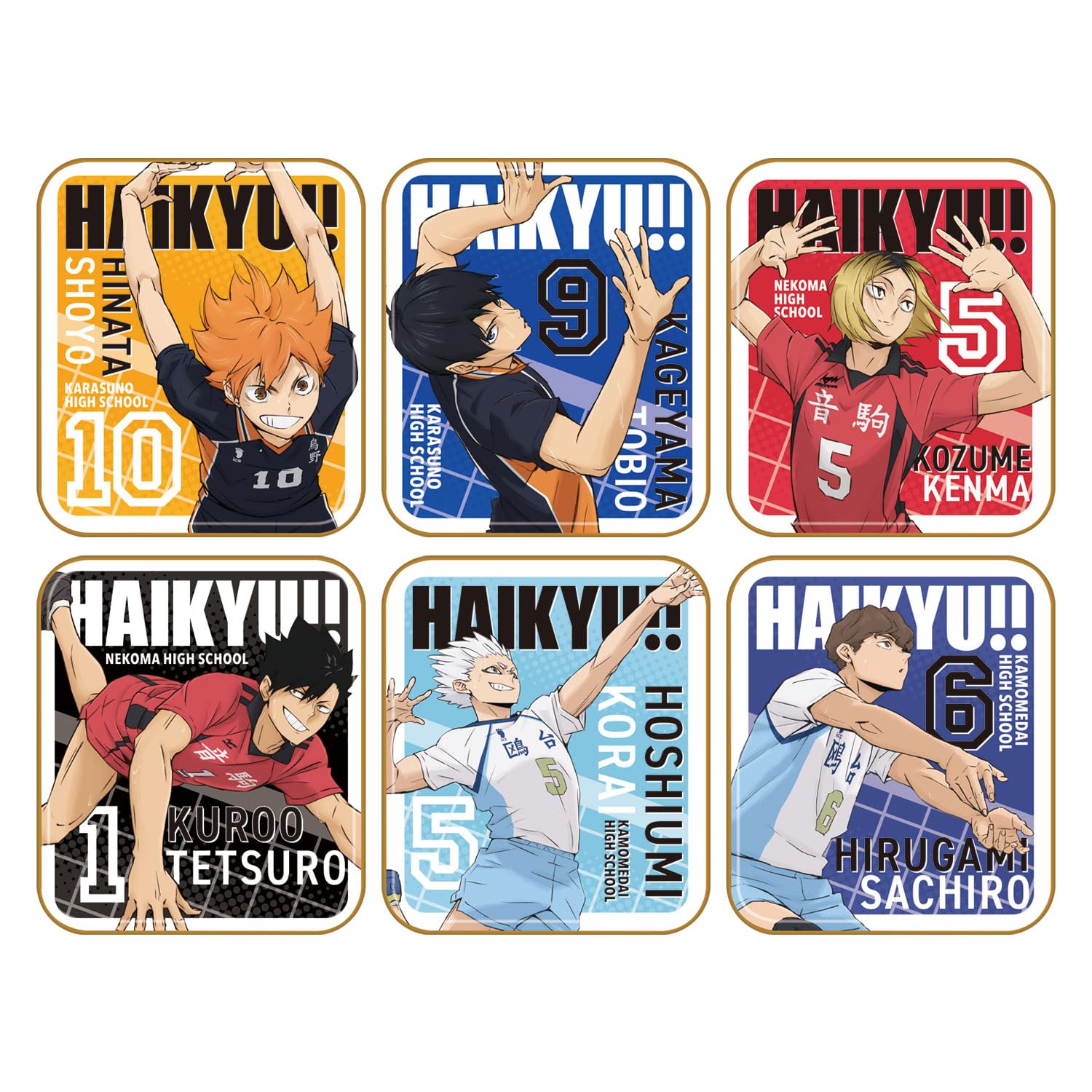 Набор жевательных конфет-игрушек Heart Chara Tab из Haikyu!! Полушоколад [Коробка 18]