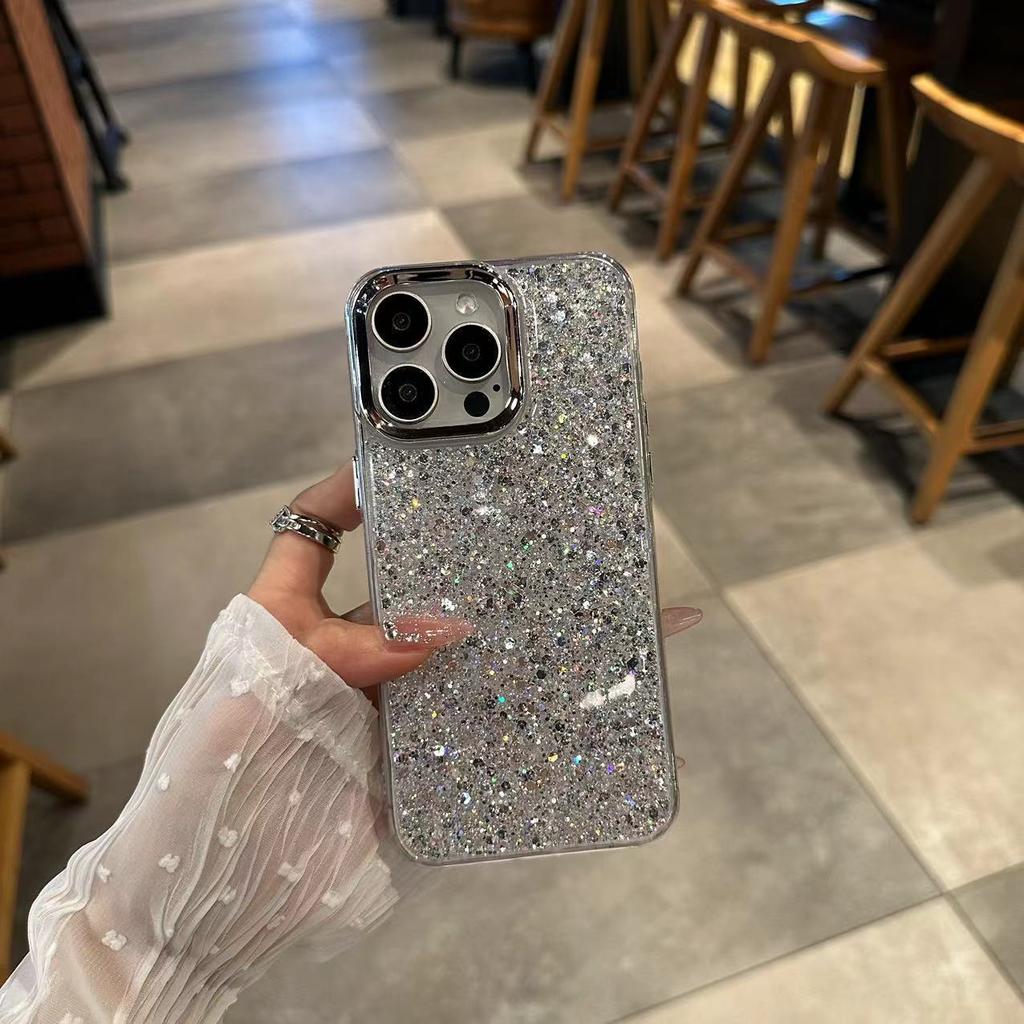 Hot Sale Korean Light Luxury Applicable OPPO Reno16F New Mobile Phone Case A6X Advanced Inductor Electroplating Glitter Sequins
