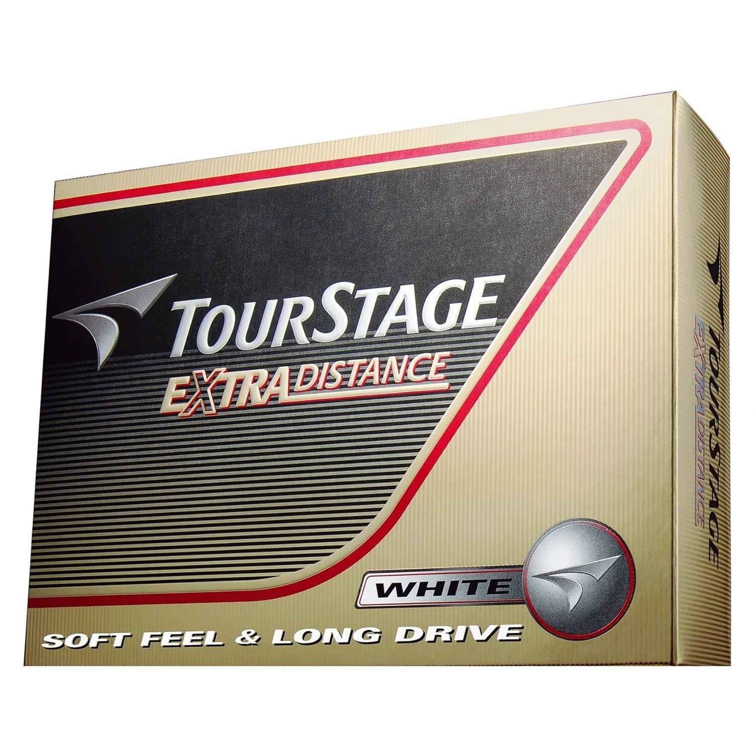 BRIDGESTONE Golf Balls TOURSTAGE Extra Distance 1 dozen (12 pieces) Yellow White Pearl 1-5