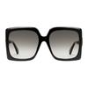 Gucci Double G Full Frame Black Plate Frame Square Sunglasses Women's Model