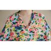 DIMANAF 2025 Women Plus Size Summer Dress Floral Casual Vintage Dress Basic V-Neck Loose Linen Long Dress Maxi