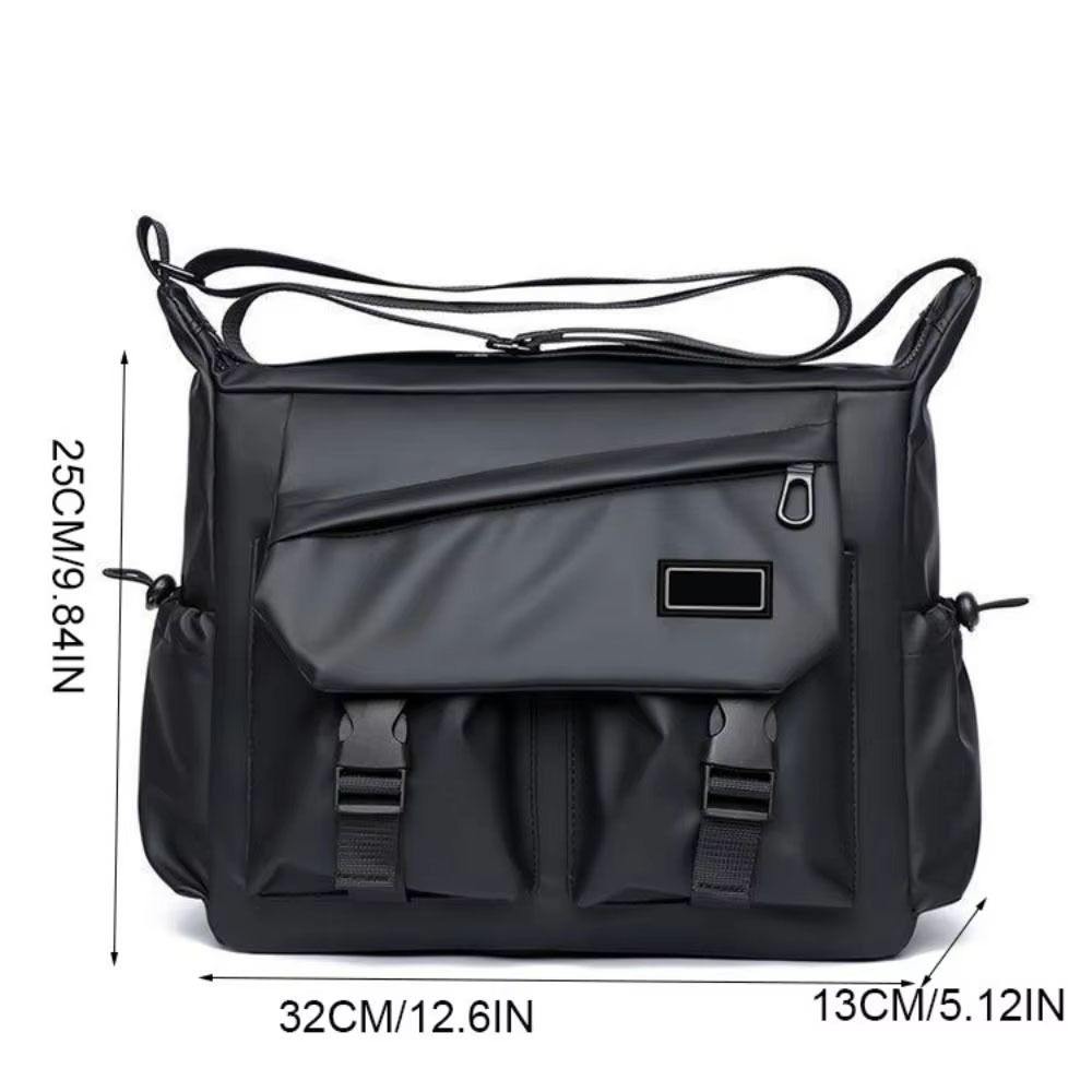 Square Nylon Postman Bag Japanese Style Casual Messenger Bag Single Shoulder Bag  Streetwear