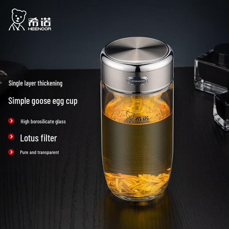 Xinuo Portable Thickened Glass Tea Cup