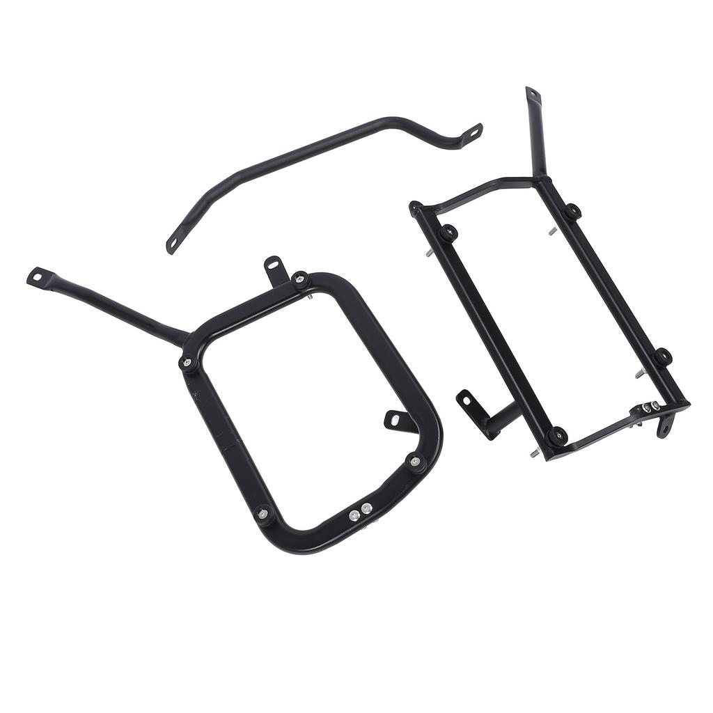 Motorcycle Side Luggage Rack Metal Strong Load Bearing Enhanced Safety Side Storage Rack