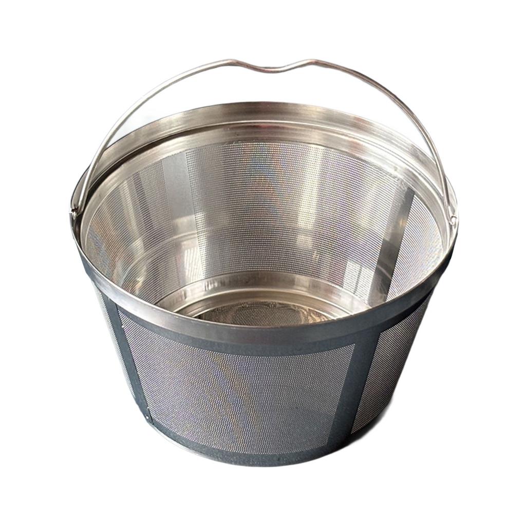 304 Stainless Steel Coffee Filter Basket Fine Mesh Design Reusable Durable Universal Fit for Coffee Machines