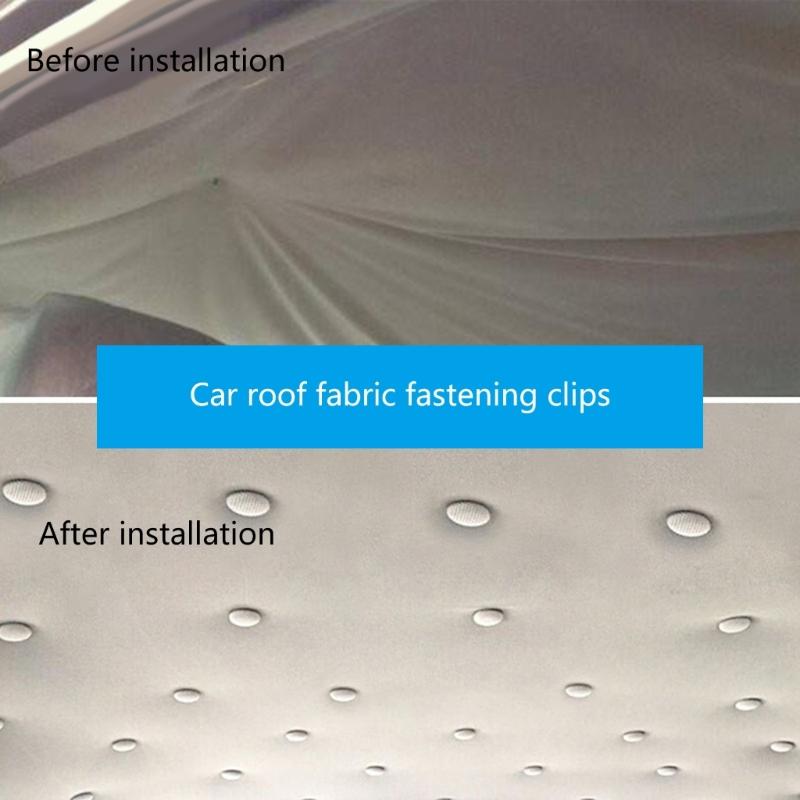 40 stuks Universele Auto Dakbekleding Bevestigingsclips Auto Interieur Reparatie Clips Metalen Klinknagel Dak Reparatie Accessoires