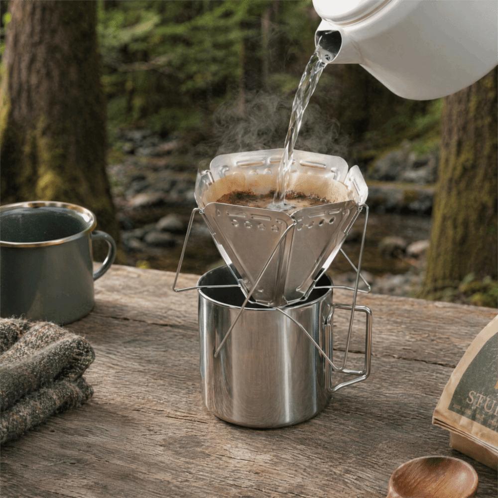 Universal Coffee Drip Rack Foldable Coffee Cone Stand Portable Coffee Drip Rack Office Kitchen