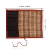 2Pcs Vintage Bamboo Calligraphy Brush Roll Organizer Paint Brush Holder Portable Pen Painting Tool Case for Beginners Travel