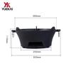 Cast Iron Charcoal Stove: Portable Tea-Boiling & BBQ Grill, Japanese-Style for Camping and Household Use.