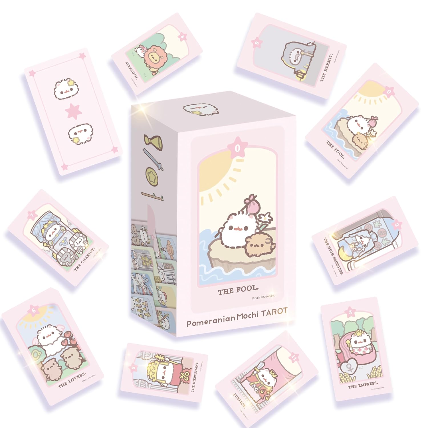 Beginner-Friendly Pomeranian Mochi Tarot Weight Version Japanese Explanation Book